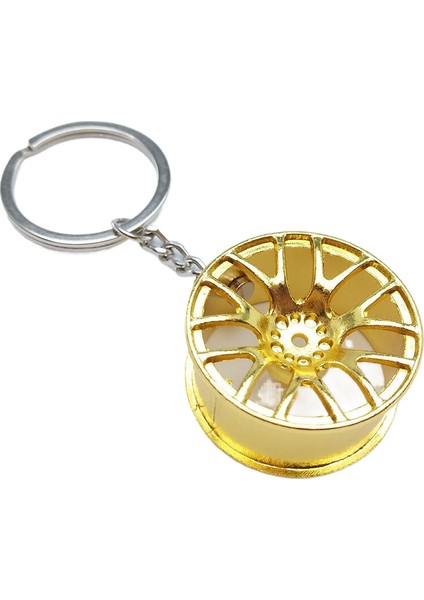 Yaratıcı Metal Anahtarlık Türbin Dişli Hub Fren Diski Amortisör Kumpas Araba Anahtarlık Asılı Parçalar (Yurt Dışından)