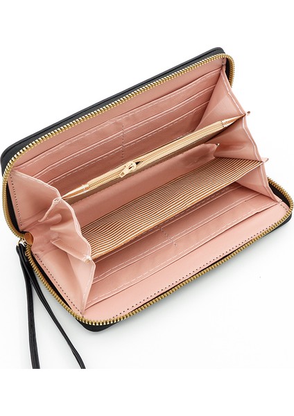 Uzun Cüzdan Bayanlar Fermuarlı Çanta Büyük Kapasiteli Depolama Kadın Clutch Çantası (Yurt Dışından) fırsatları