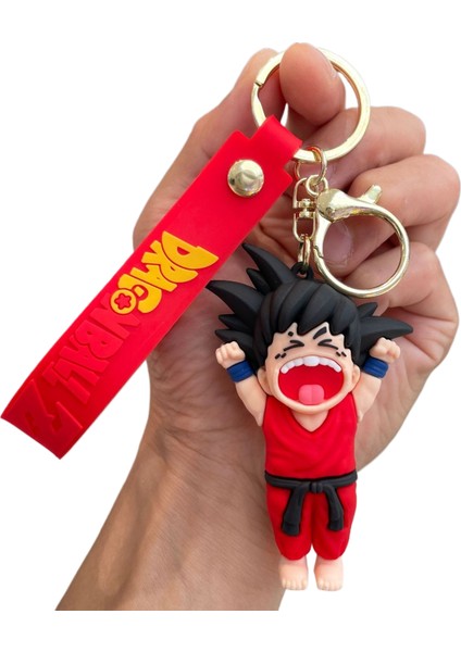 Karikatür Anime Dragon Topu Anahtarlık Sun Wukong Bebek Çanta Kolye Araba Anahtarlık Küçük Hediye (Yurt Dışından)