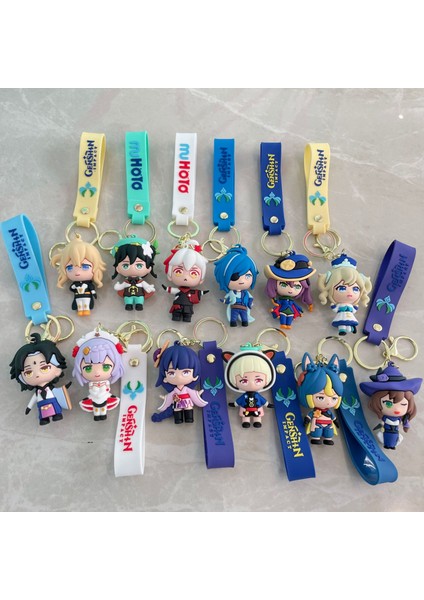 Genshin Etki Oyun Karakteri Yuanshen Anahtarlık Okul Çantası Kolye Çizgi Film Bebeği Araba Anahtarlık (Yurt Dışından) modelleri