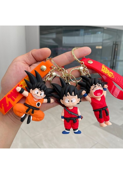 Karikatür Anime Dragon Topu Anahtarlık Sun Wukong Bebek Çanta Kolye Araba Anahtarlık Küçük Hediye (Yurt Dışından) fiyatları