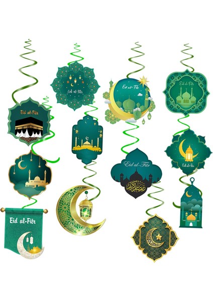 Eid Mü Süslemeleri Asılı Kolye Dekoratif Dıy Zanaat Kesimleri Eid Al Oturma Odası Için Ramazan Dekorasyonu (Yurt Dışından)