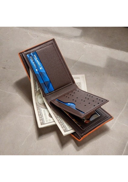 Erkek Cüzdan Kart Tutucu Moda Çok Yönlü Kısa Gümüş Cüzdan Çoklu Kart Yuvası Ince Cüzdan (Yurt Dışından) indirimleri