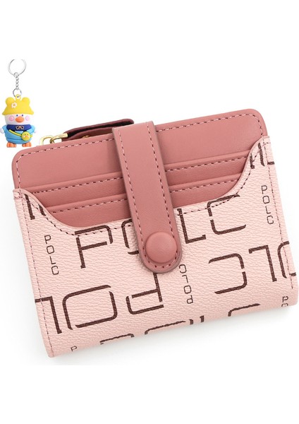 Kadın Cüzdanı Bayan Kısa Büyük Kapasiteli Çoklu Kart Yuvası Kart Tutucu Toka Para Cüzdanı (Yurt Dışından)