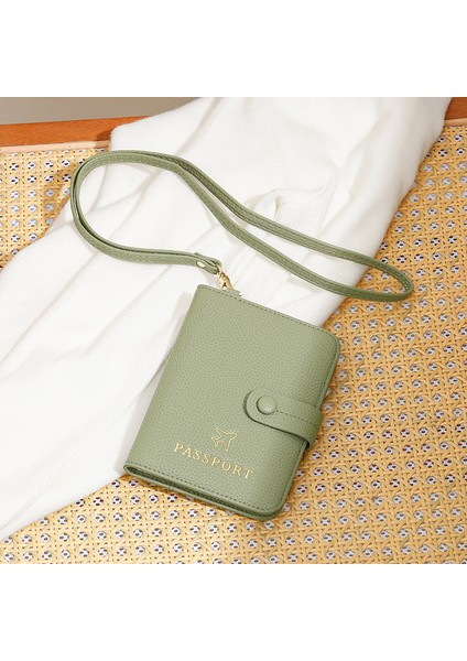 Bayanlar Pasaport Çantası Kapağı Uçak Bileti Sertifikası Saklama Çantası Halkalı Boyun Seyahat Kartı Tutucu Cüzdan (Yurt Dışından) fiyatları