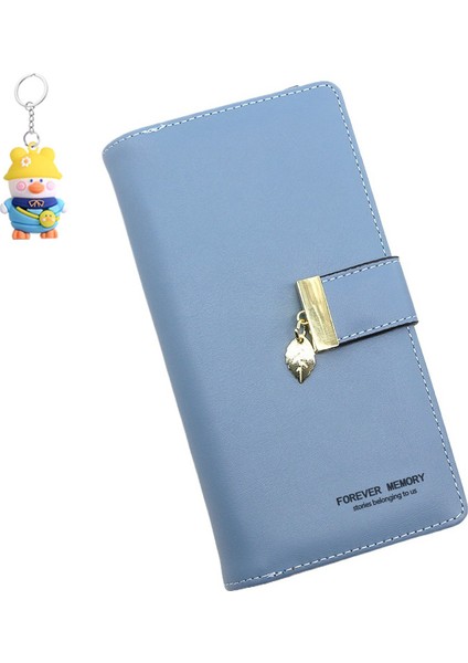 Moda Kadın Cüzdanı Büyük Banknot Yuvası Kart Tutucu Fotoğraf Yuvası Cep Telefonu Çantası Clutch Para Cüzdanı Bayanlar Fermuarlı Çanta (Yurt Dışından)