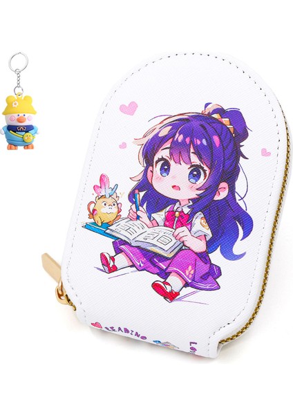 Kadın Kart Tutucu Sevimli Karikatür Çoklu Kart Yuvası Kimlik Saklama Çantası Kadın Para Cüzdanı (Yurt Dışından)