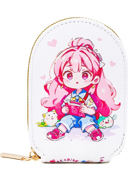 Kadın Kart Tutucu Sevimli Karikatür Çoklu Kart Yuvası Kimlik Saklama Çantası Kadın Para Cüzdanı (Yurt Dışından) modelleri