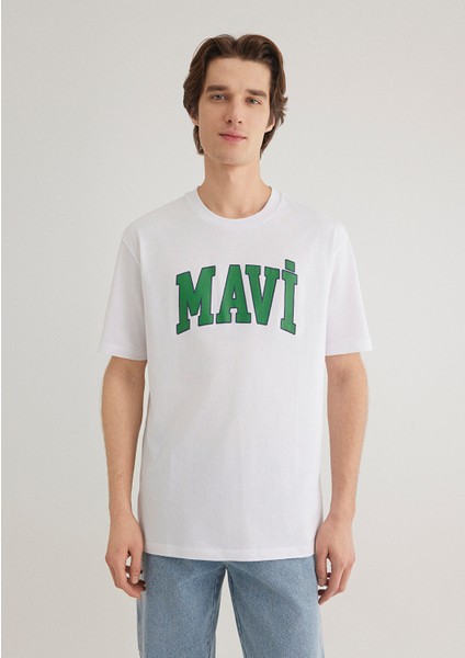 Mavi Logo Baskılı Beyaz Tişört 0611711-620 modelleri