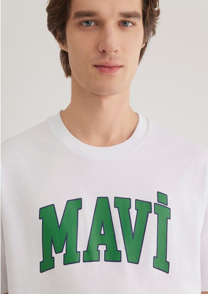 Mavi Logo Baskılı Beyaz Tişört 0611711-620 indirimleri