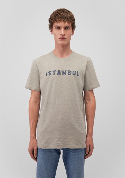 İstanbul Baskılı Bej Tişört 066282-31935 modelleri