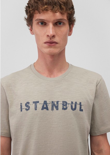 İstanbul Baskılı Bej Tişört 066282-31935 indirimleri