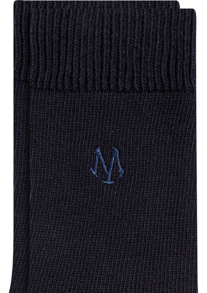 Mavi Logo Nakışlı Lacivert Soket Çorap 092277-32150 fiyatları