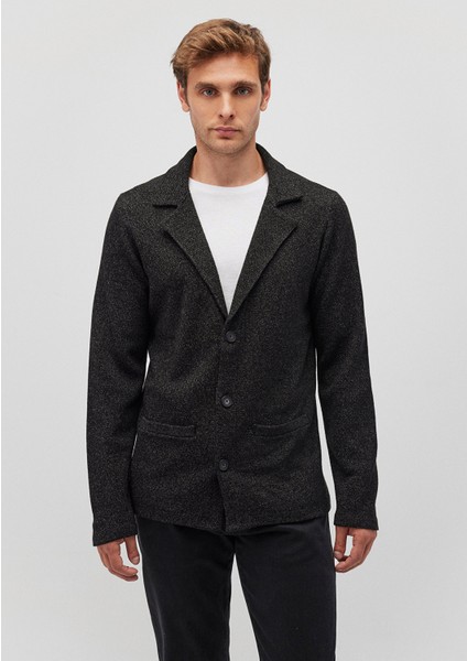 Siyah Triko Blazer Ceket 070699-900