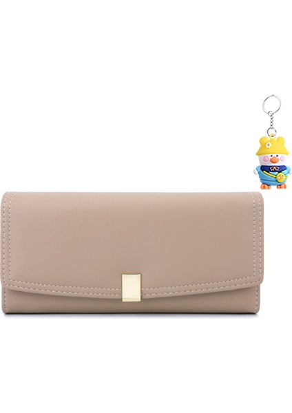 Cüzdan Uzun Büyük Üç Katlı Bayanlar El Çantası Çoklu Kart Yuvası Kart Tutucu Cep Telefonu Çantası (Yurt Dışından)