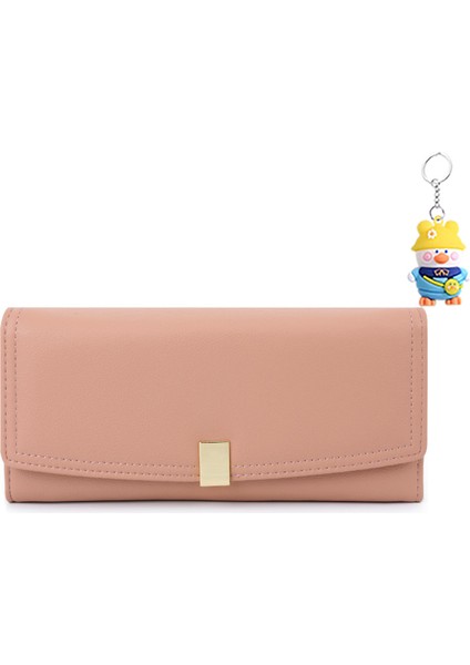 Cüzdan Uzun Büyük Üç Katlı Bayanlar El Çantası Çoklu Kart Yuvası Kart Tutucu Cep Telefonu Çantası (Yurt Dışından)