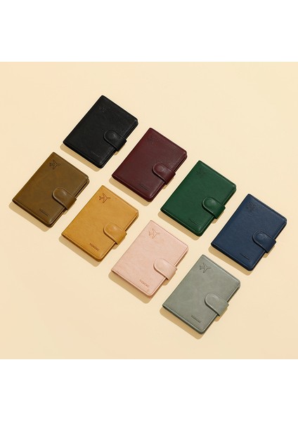 Moda Uçak Bileti Pasaport Çantası Basit Çoklu Kart Yuvası Seyahat Belgesi Tutucu Kart Tutucu (Yurt Dışından) fiyatları