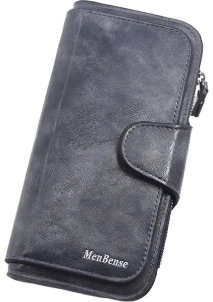 Kadın Cüzdanı Deri Cüzdan Üç Katlı Vıntage Kadın Çantaları Cep Telefonu Cüzdanı Kadın Para Cüzdanı Carteira Feminina (Yurt Dışından)