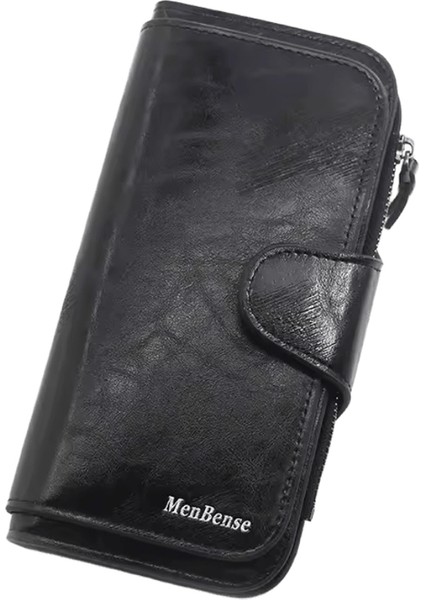 Kadın Cüzdanı Deri Cüzdan Üç Katlı Vıntage Kadın Çantaları Cep Telefonu Cüzdanı Kadın Para Cüzdanı Carteira Feminina (Yurt Dışından)