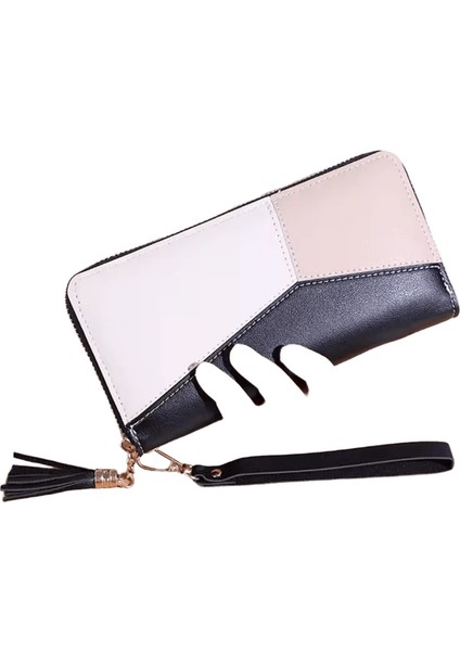 Moda Cüzdanlar Fermuar Sikke Çanta Bayan Uzun Kısa Çantalar Çanta Kadın Debriyaj Kartları Tutucu Pu Deri Para Çantası Billfold Cüzdan (Yurt Dışından)