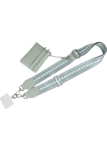 Kadınlar Için Fermuarlı Kılıflı Yeni Telefon Askısı, Cüzdanlı Ayarlanabilir Cep Telefonu Ipi Crossbody, Telefon Için Klips ve Gitme Askısı Renk: 4 / Malzeme: Polyester / Naylon (Yurt Dışından)