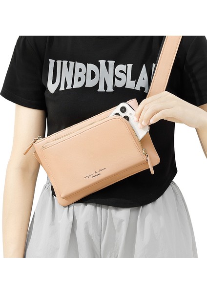 Spor Moda Crossbody Öğrenci Kadın Göğüs Çantası Büyük Kapasiteli Gündelik Başlangıç Çift Fermuarlı Bel (Yurt Dışından) fiyatları