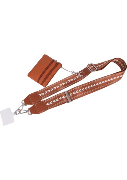 Kadınlar Için Fermuarlı Kılıflı Yeni Telefon Askısı, Cüzdanlı Ayarlanabilir Cep Telefonu Ipi Crossbody, Telefon Için Klips ve Gitme Askısı Renk: 3 / Malzeme: Polyester / Naylon (Yurt Dışından)