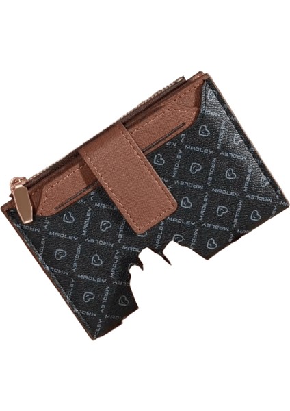 Vintage Düz Renk Kısa Cüzdan, Taşınabilir Bifold Bozuk Para Cüzdanı, Kadın Kredi Kartı Tutacağı (Yurt Dışından)