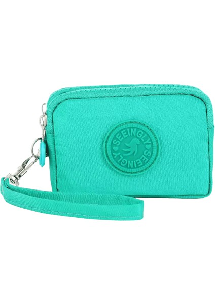 Kadınlar Üç Katmanlı Cüzdanlar Naylon Bozuk Para Cüzdanı Yeni Kore Büyük Kapasiteli Taşınabilir Oxford Kumaş Bozuk Para Cüzdanı Su Geçirmez Taşınabilir (Yurt Dışından)