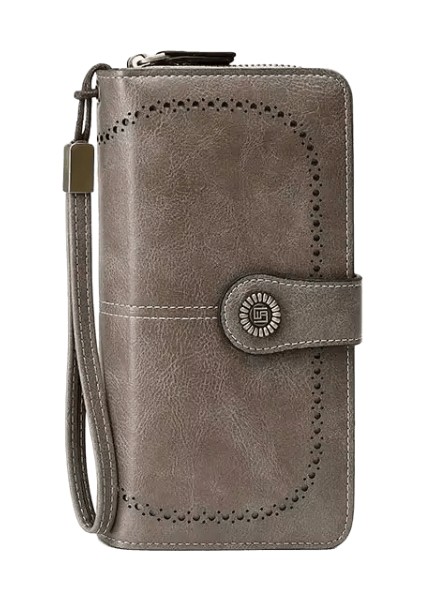 Yüksek Kaliteli Kadın Cüzdan Rfıd Hırsızlığa Karşı Deri Cüzdanlar Kadın Için Uzun Fermuarlı Büyük Bayanlar Debriyaj Çanta Kadın Çanta Kartlık (Yurt Dışından)