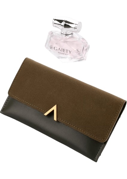 2023 Deri Kadın Cüzdan Hasp Bayan Para Çantaları Fermuar Para Çanta Kadın Zarf Cüzdan Para Kartları Kimlik Tutucu Çantalar Cüzdanlar Cep (Yurt Dışından)