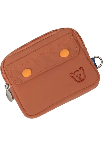 Moda Düz Renk Bozuk Para Cüzdanı Fermuar Büyük Kapasiteli Küçük Cüzdan Aşınmaya Dayanıklı Saklama Çantası Erkek Kartı Holoder Para Çantası (Yurt Dışından)