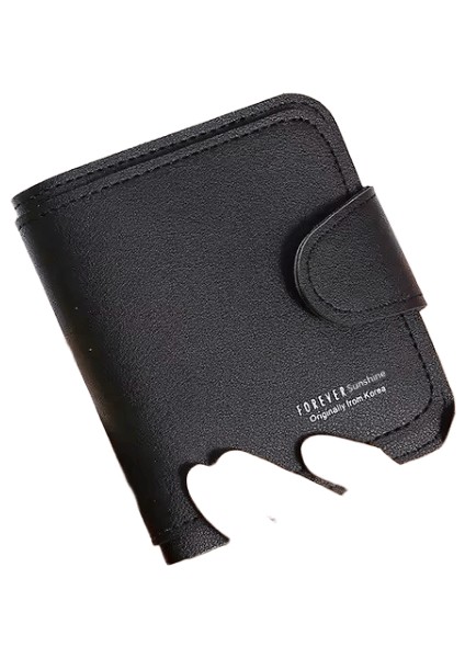 Kadın Cüzdan 2023 Yeni Lüks Marka Kırmızı Siyah Küçük Mini Sikke Çanta Hasp Kart Tutucu Bayan Cüzdan Fermuar Kadın Deri Toka (Yurt Dışından)