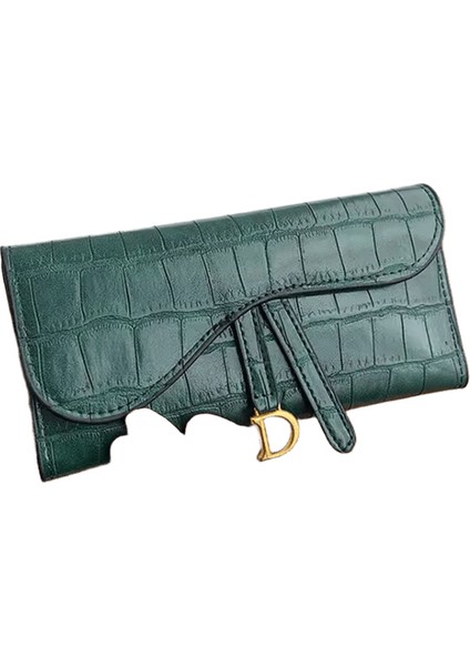 Moda Lüks Mini Sikke Çanta Çok Fonksiyonlu Pu Deri Cüzdan Para Çantası Kısa Küçük Çok Kartlı Kadın Debriyaj Kart Tutucu (Yurt Dışından)