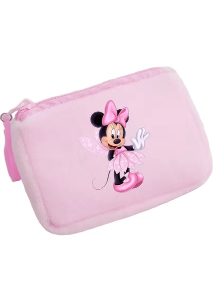 Mickey Minnie Mouse Dıy Bozuk Para Cüzdanı Fermuar Mini Bozuk Para Anahtar Çantası Para Cebi Kadın Erkek Basit Bozuk Para Cüzdanı Küçük Cüzdan Çocuk Hediye Kılıfı (Yurt Dışından)