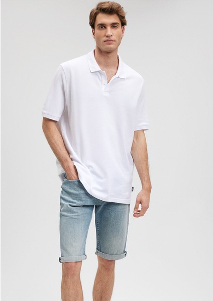 Beyaz Polo Tişört 0611859-620