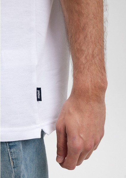 Beyaz Polo Tişört 0611859-620 indirimleri