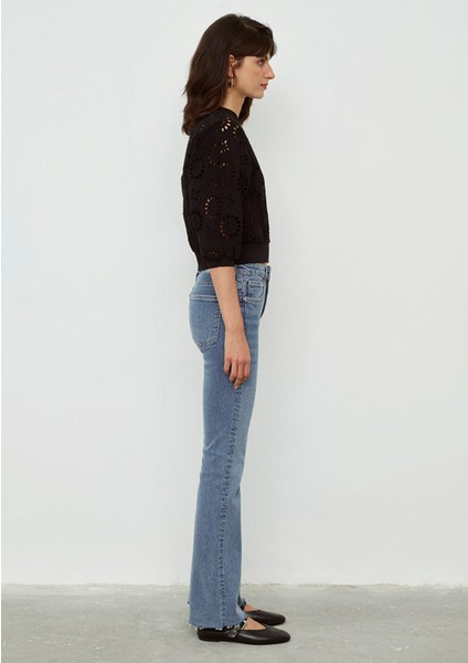 Nakışlı Siyah Gömlek 1210856-900 fırsatları