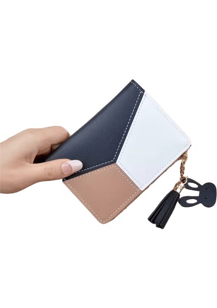 Moda Cüzdanlar Fermuar Sikke Çanta Bayan Uzun Kısa Çantalar Çanta Kadın Debriyaj Kartları Tutucu Pu Deri Para Çantası Billfold Cüzdan (Yurt Dışından)