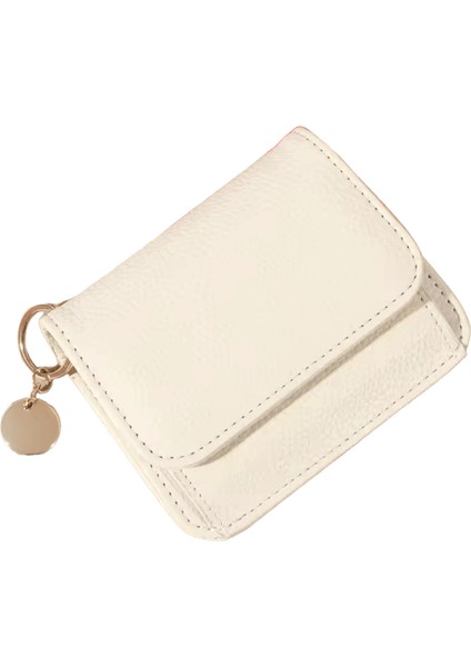 Yeni Kore Stili Kadın Cüzdanı, Düz Renk Basit Bozuk Para Cüzdanı Taşınabilir Kredi Kartı Saklama Çantası (Yurt Dışından)