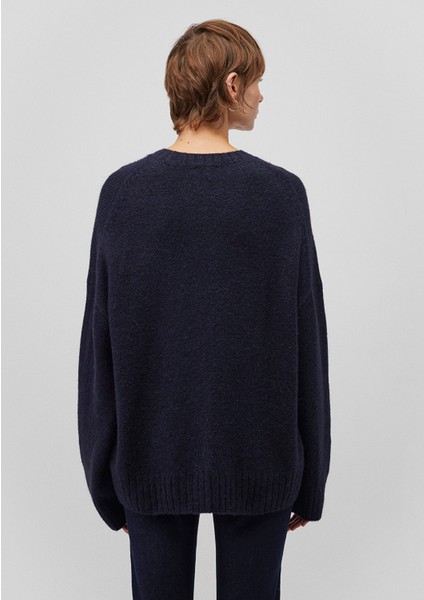 Alpaka Karışımlı Bisiklet Yaka Lacivert Kazak 1710517-83699 fırsatları