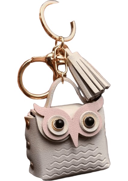 2023 Sevimli Baykuş Mını Çanta Kadın Pu Deri Sikke Çantalar Moda Mücevher Çanta Kız Sikke Kart Tutucu Çocuklar Için Çantalar Anahtarlık (Yurt Dışından)