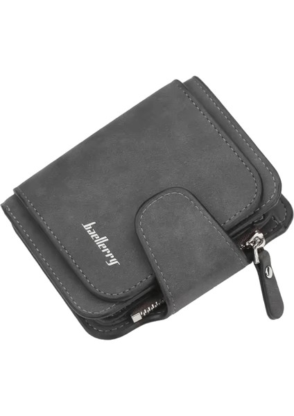 Baellerry Marka Cüzdan Kadın 2023 Yeni Kadın Kısa Cüzdan Kore Tokalı Kumlu Deri Madeni Para Cüzdanı Mini Kadın Çantaları Carteras (Yurt Dışından)