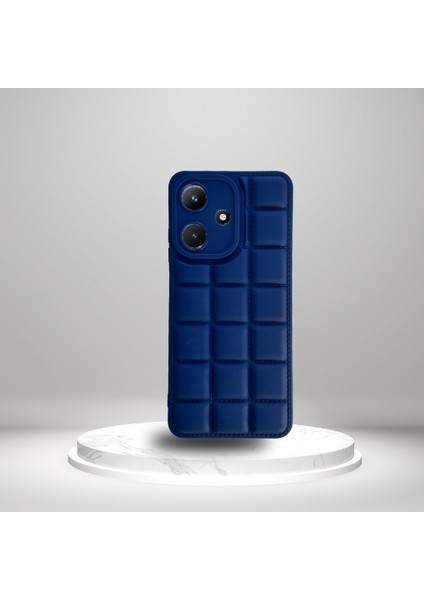 Infinix Hot 30i Uyumlu Tlp Silikon Madlen Case Lacivert