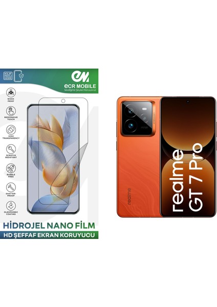 Realme Gt 7 Pro ile Uyumlu Hidrojel Ekran Koruyucu Film Hd-Şeffaf(Tempered Cam Değildir!)