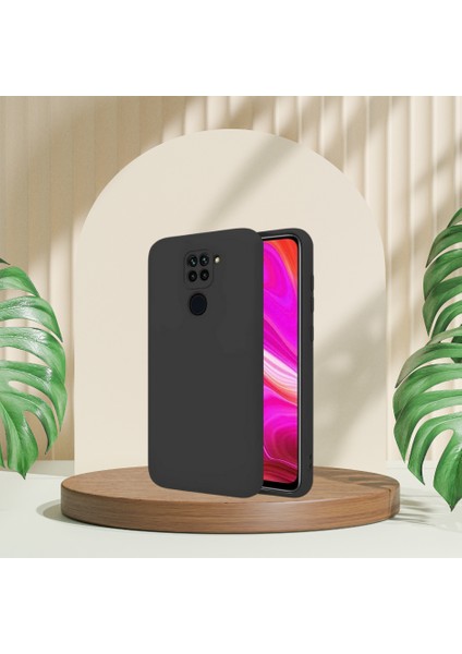 Xi̇aomi̇ Redmi̇ Note 9 Rubber Si̇li̇kon Kilif Si̇yah
