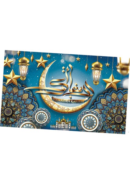Mü Dekorasyon Eid Mü Banner I Açık Mavi (Yurt Dışından) indirimleri