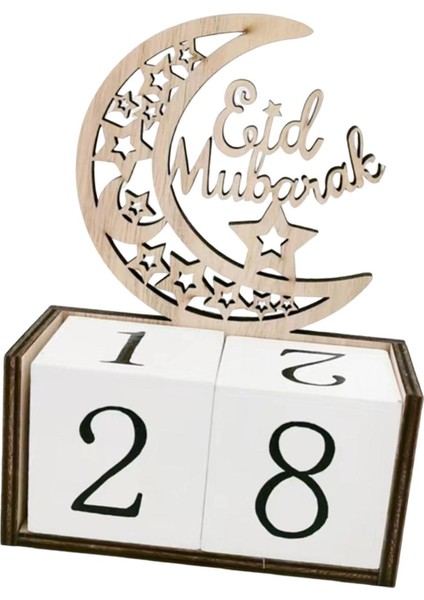 Eid Advent Takvim Oturma Odası Için Dekoratif Ramazan Süslemesi A (Yurt Dışından)