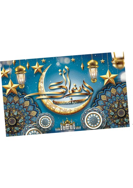 Mü Dekorasyon Eid Mü Banner I Açık Mavi (Yurt Dışından) fiyatları