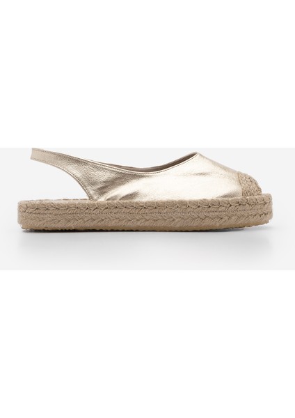 Kadın Önü Kapalı Bantlı Günlük Jüt Espadril Sandalet Konlep